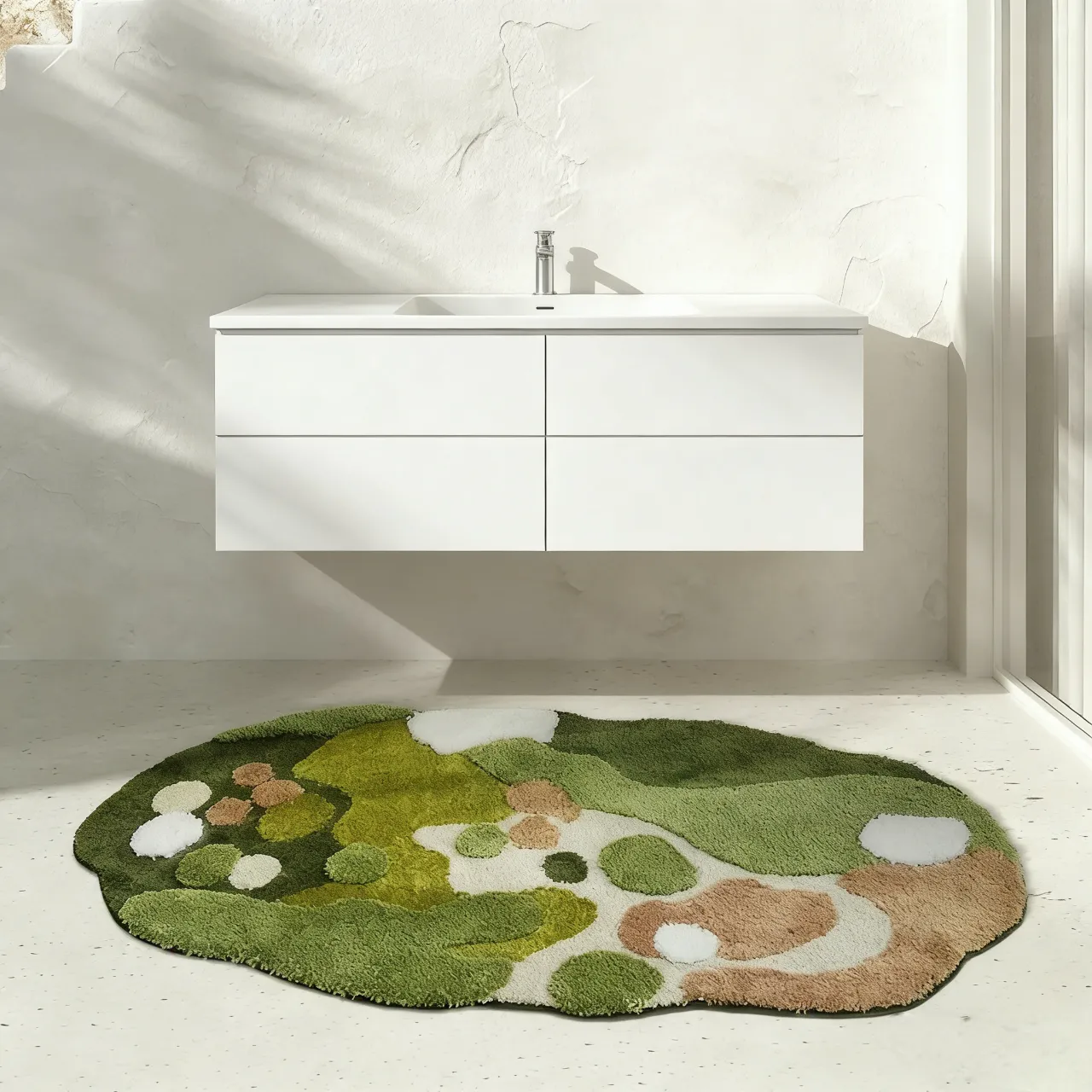 Enchanted Forest Flocked Rug