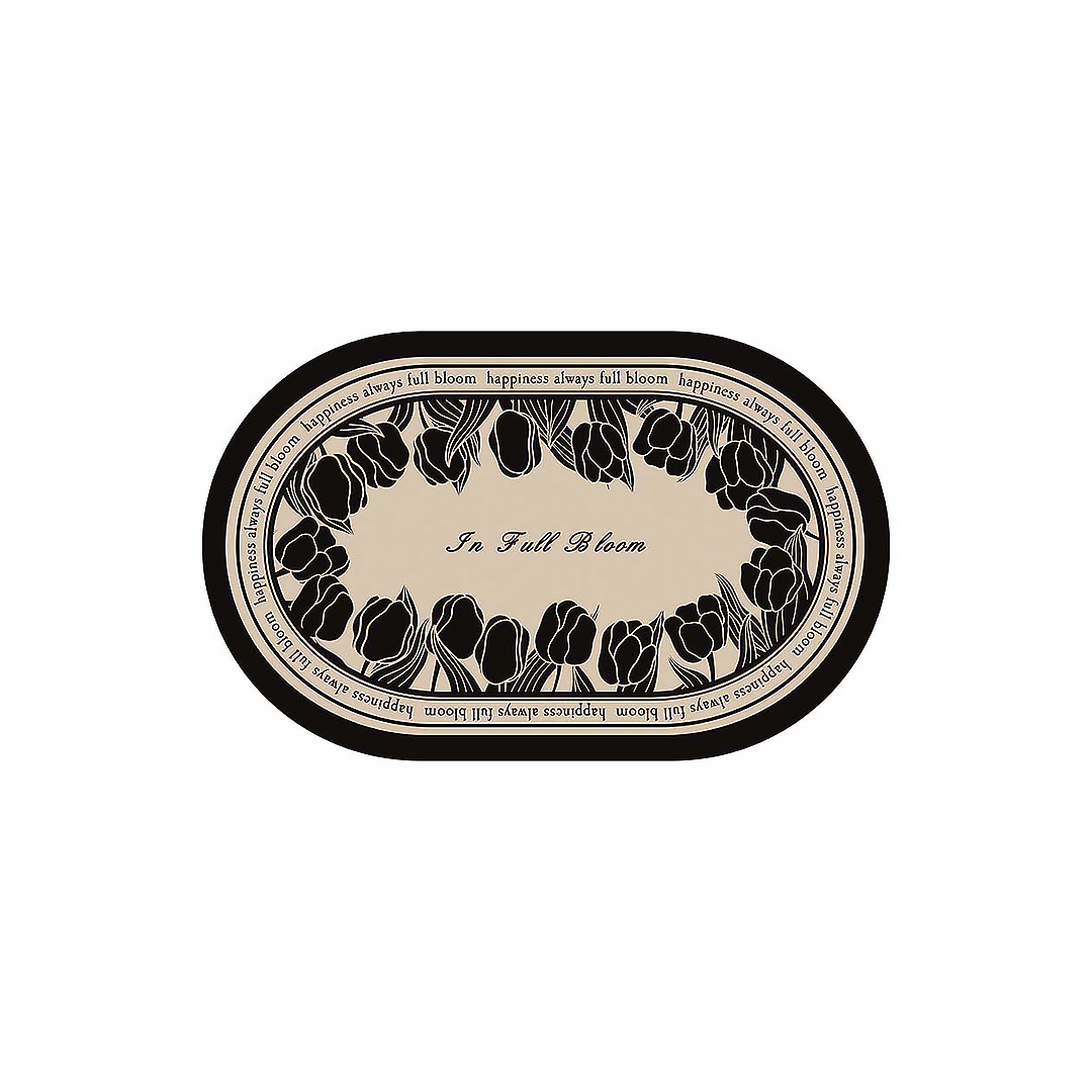 Elegant Tulips Diatomaceous Earth Mat