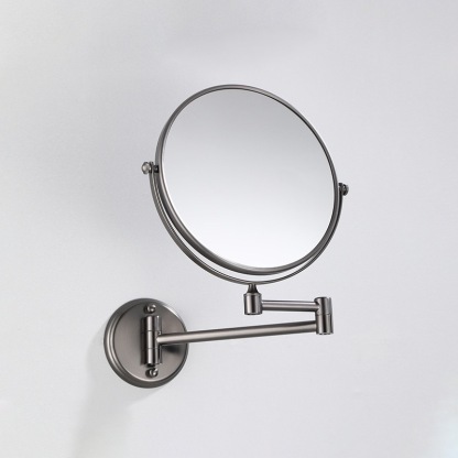 8 Inches Circular Base Wall Mounted Makeup Mirror
