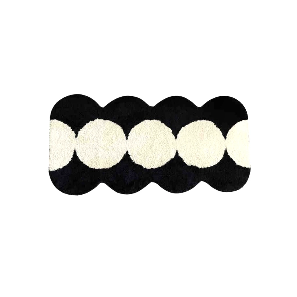 Dot Link Flocked Rug