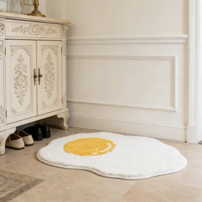 Egg Flocked Rug