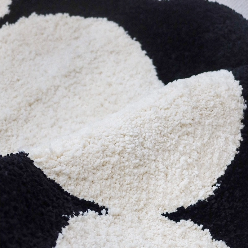 Dot Link Flocked Rug