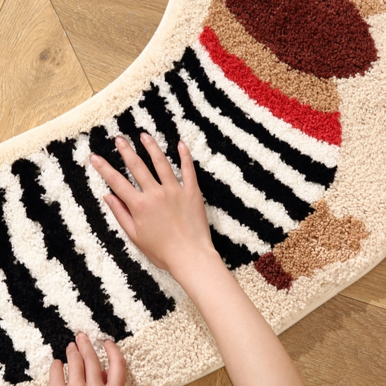 Dachshund Flocked Rug