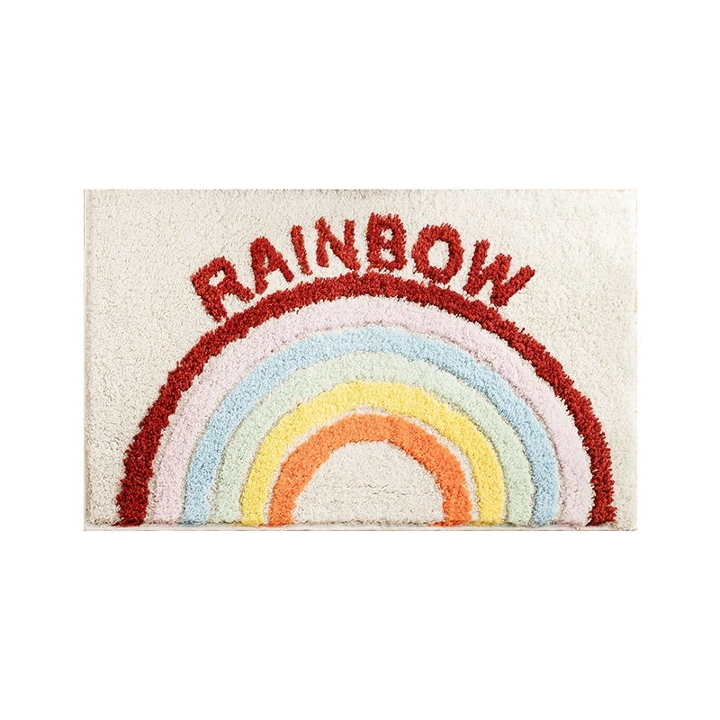 Rainbow Flocked Rug