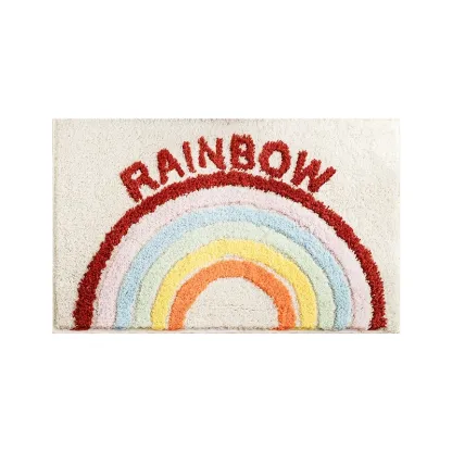 Rainbow Flocked Rug