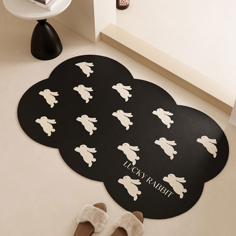 Bunny Diatomaceous Earth Bath Mat