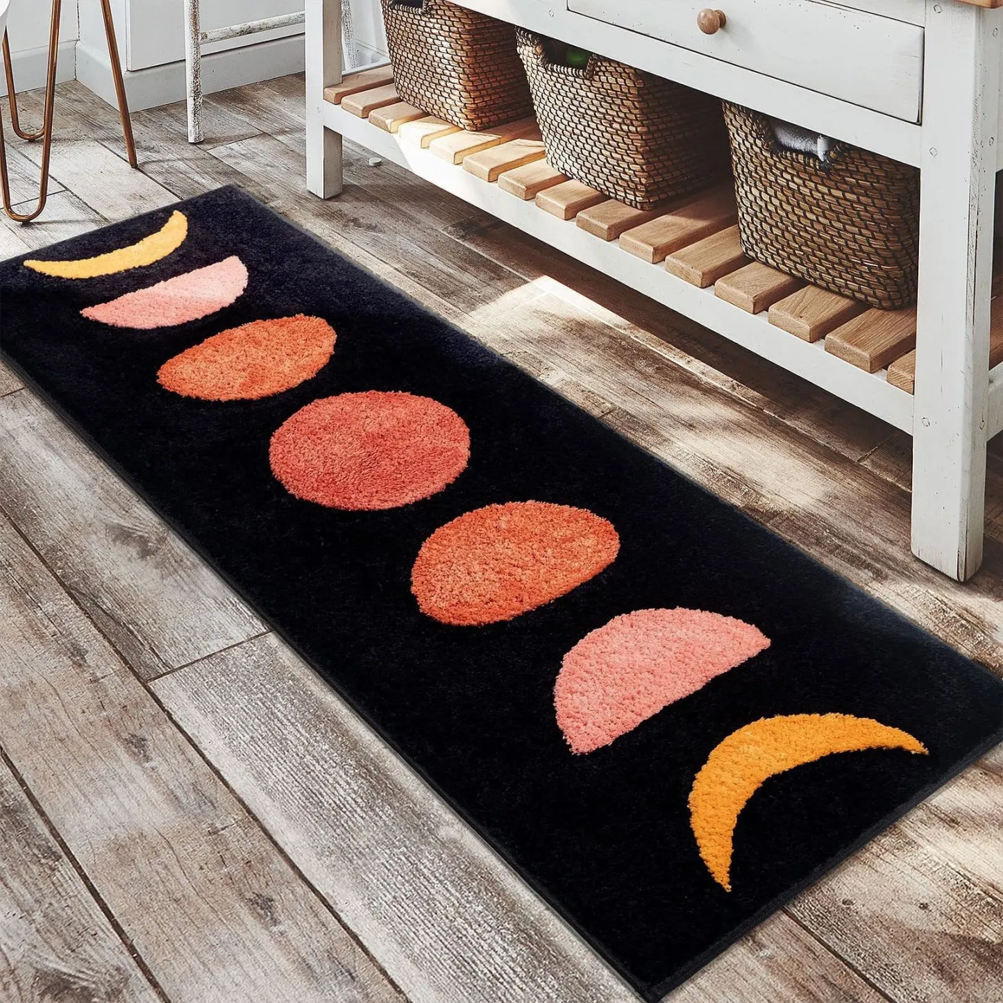 Moon Flocked Rug