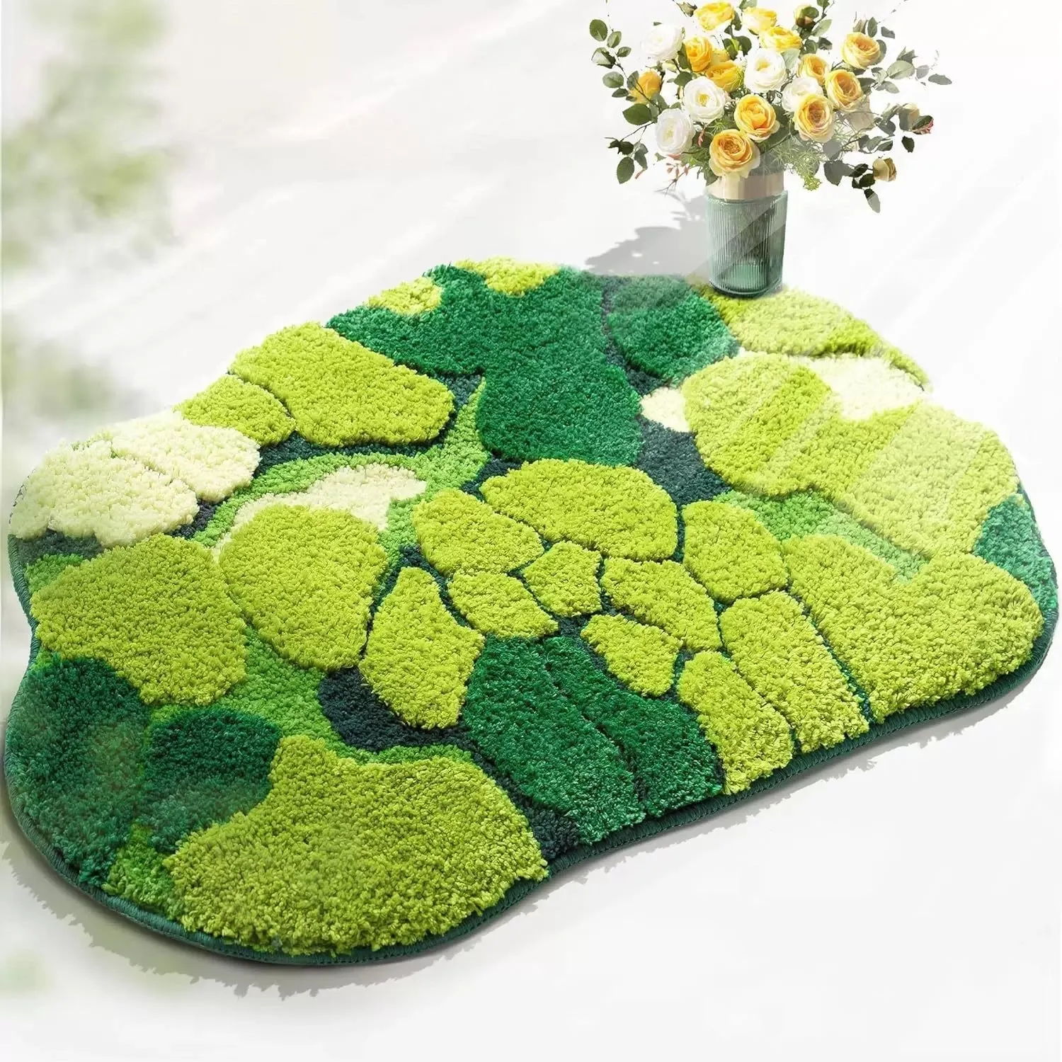 Moss Flocked Rug