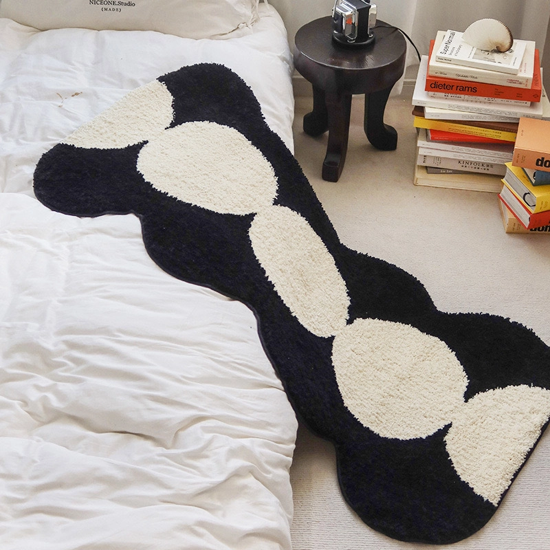 Dot Link Flocked Rug