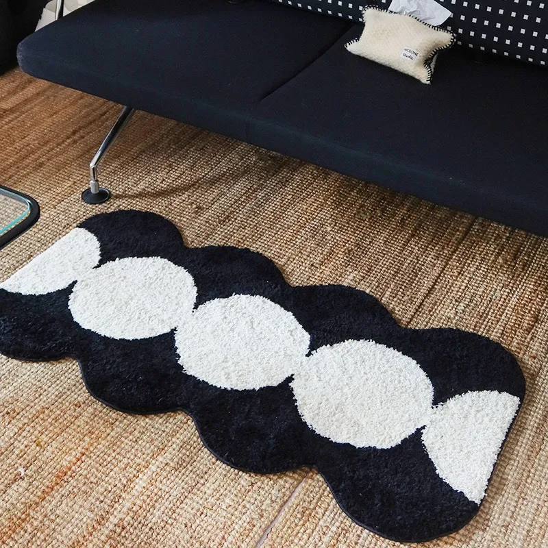 Dot Link Flocked Rug