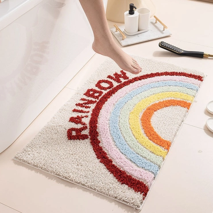 Rainbow Flocked Rug