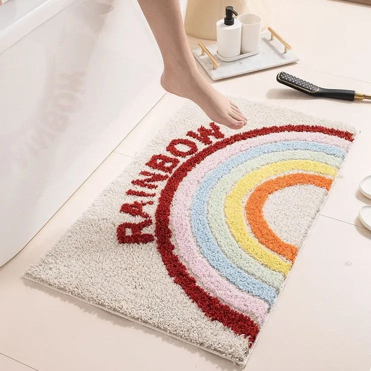 Rainbow Flocked Rug