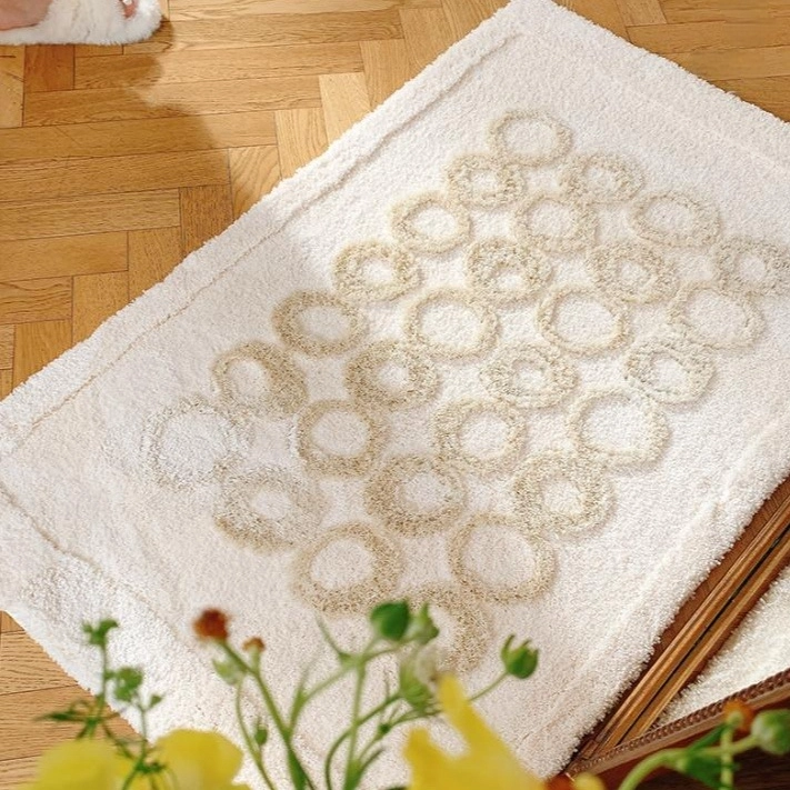 Circle Flocked Rug