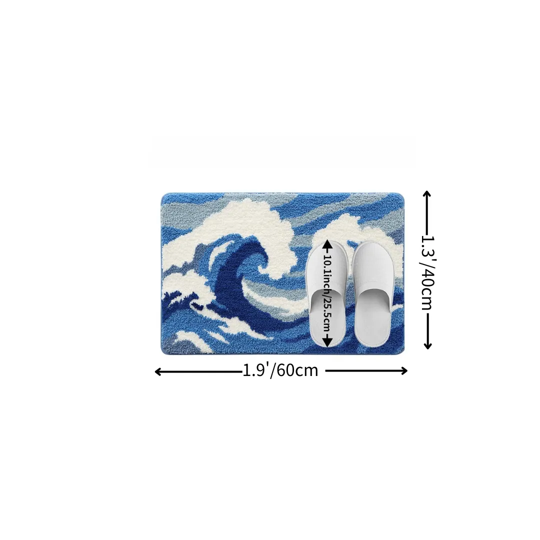 Ocean Majesty Flocked Rug