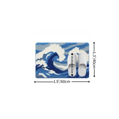 Ocean Majesty Flocked Rug