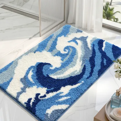 Ocean Majesty Flocked Rug