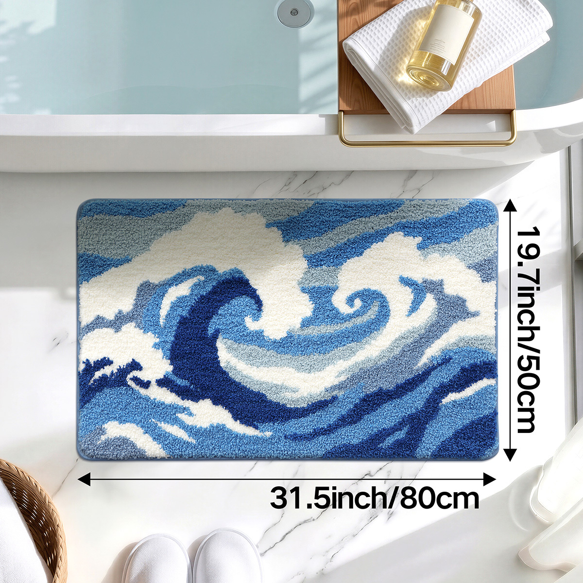 Ocean Majesty Flocked Rug