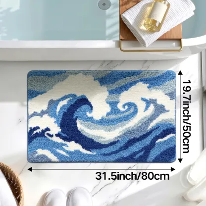 Ocean Majesty Flocked Rug