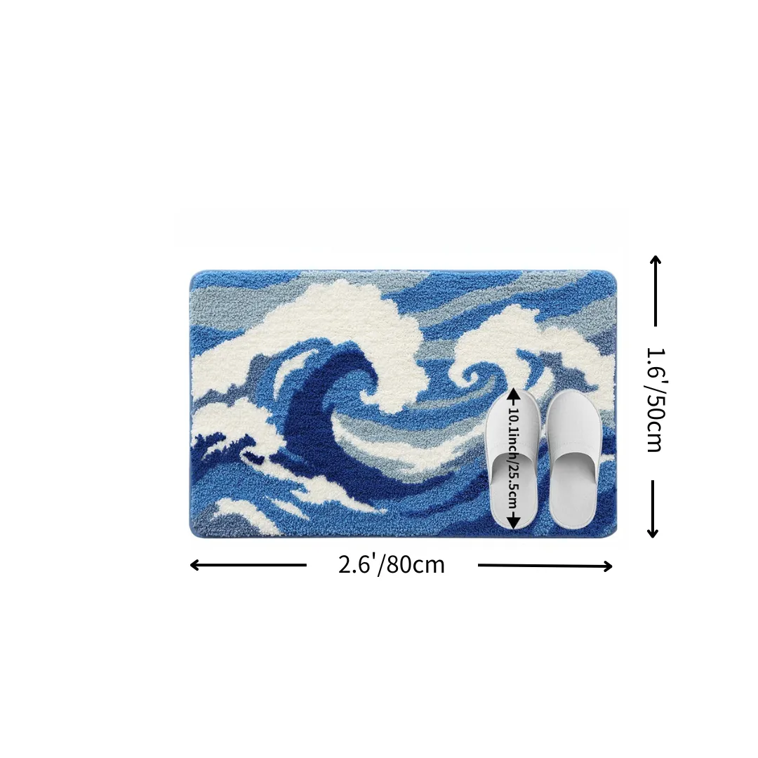 Ocean Majesty Flocked Rug