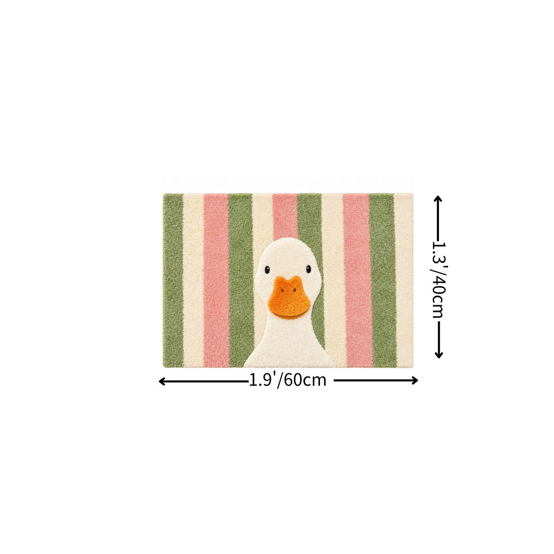 Pastel Goose Flocked Rug