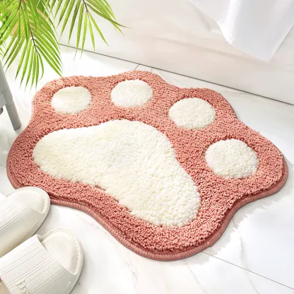 Cute Paw Print  Tufted Rug