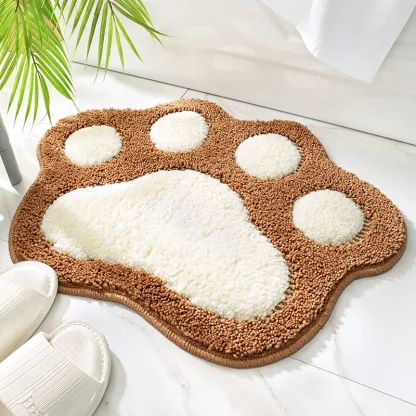 Cute Paw Print  Tufted Rug
