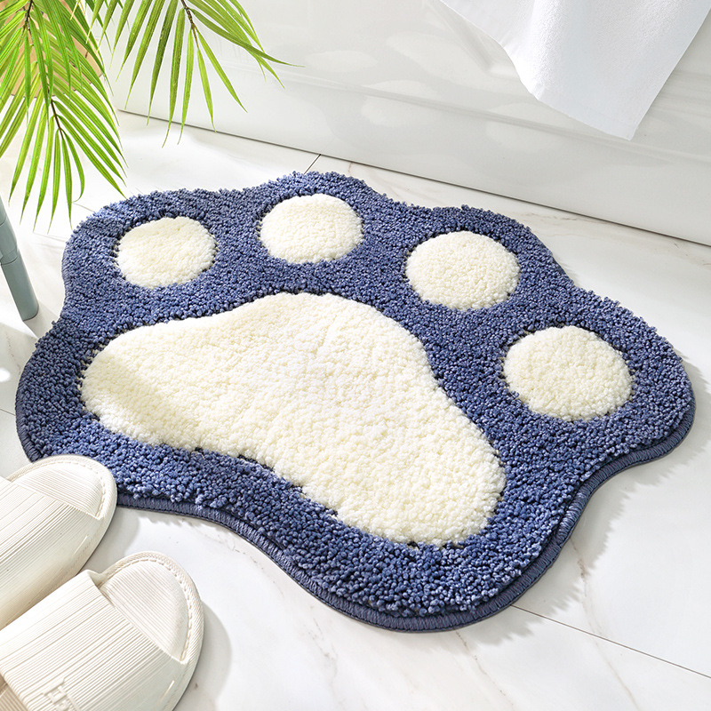Cute Paw Print  Tufted Rug
