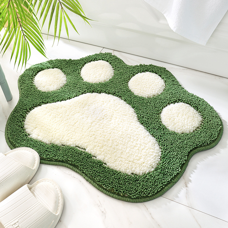 Cute Paw Print  Tufted Rug