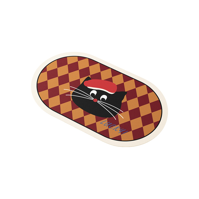 Checkered Cat Diatomaceous Earth Mat