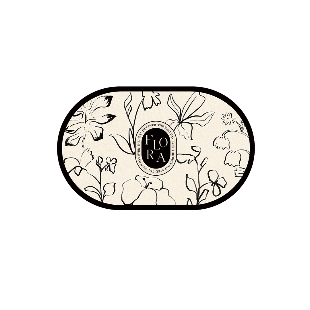 Leopard Print Diatomaceous Earth Bath Mat