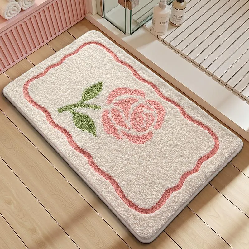 Elegant Blooms Flocked Rug