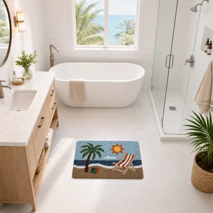 Palm Beach Lounge Flocked Rug