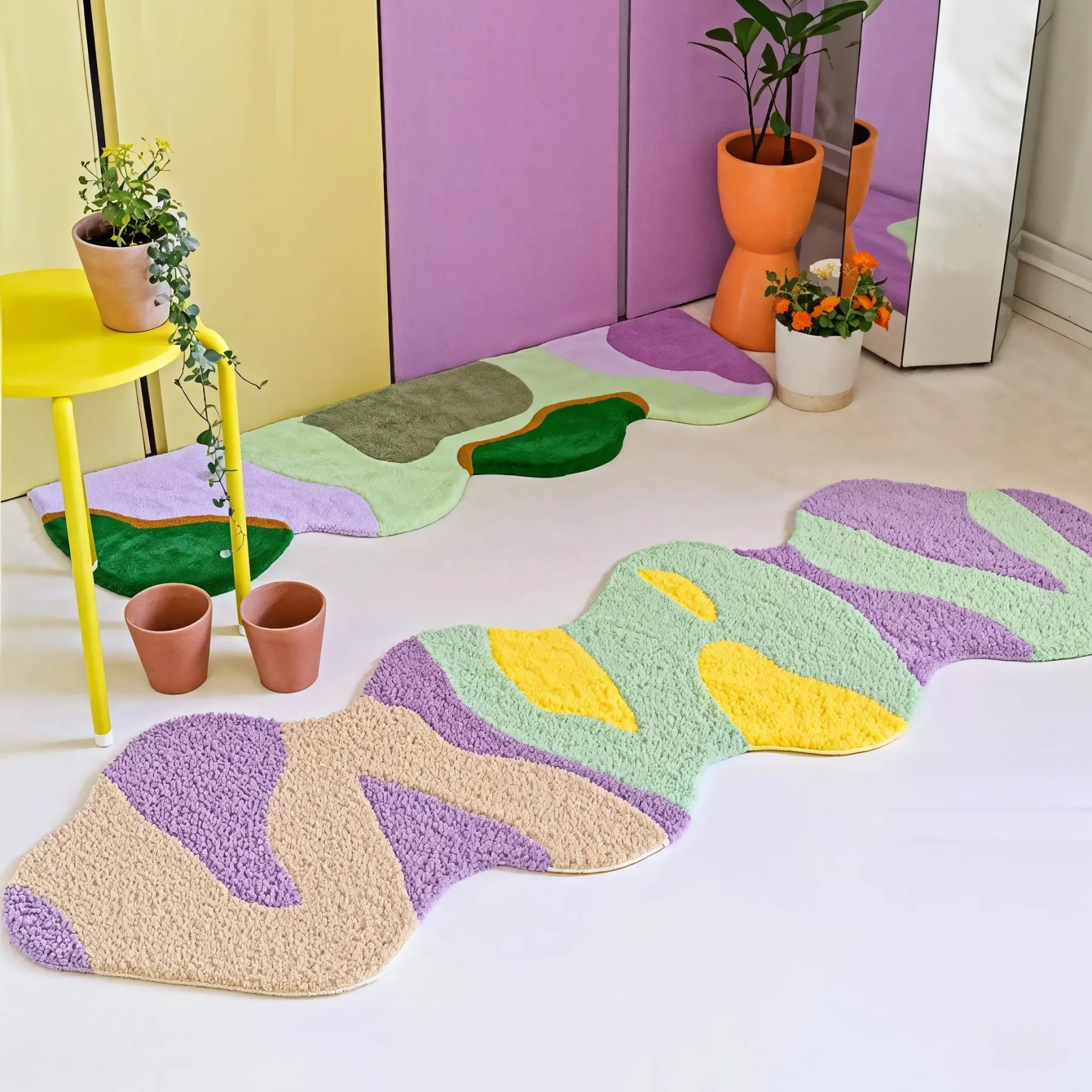 Dream Wave Flocked Rug