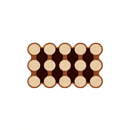 Polka Dot Diatomaceous Earth Bath Mat