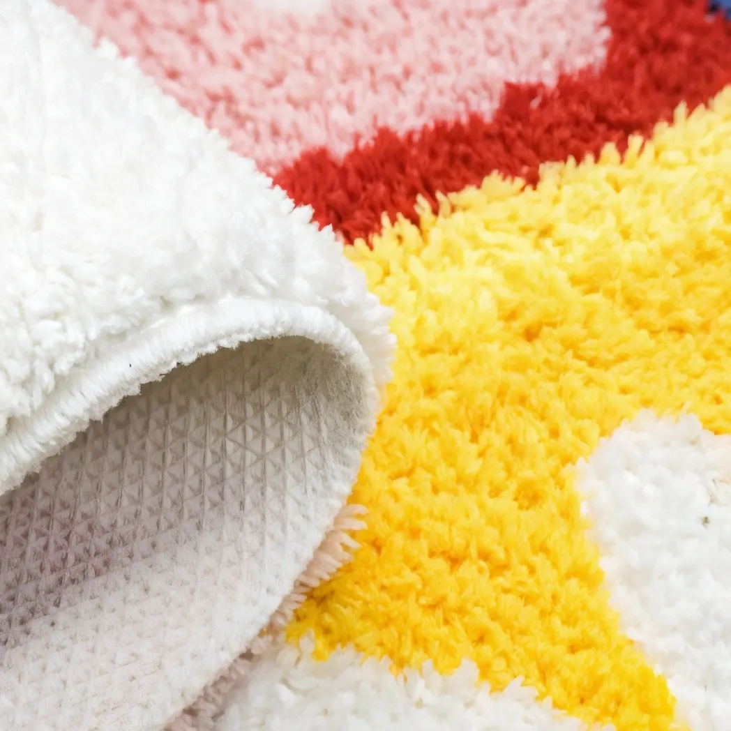 Hopscotch Flocked Rug