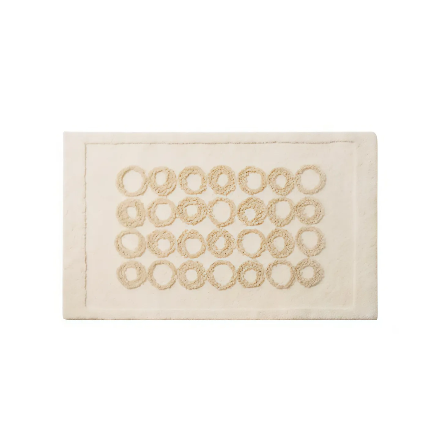 Circle Flocked Rug - BRENETTI