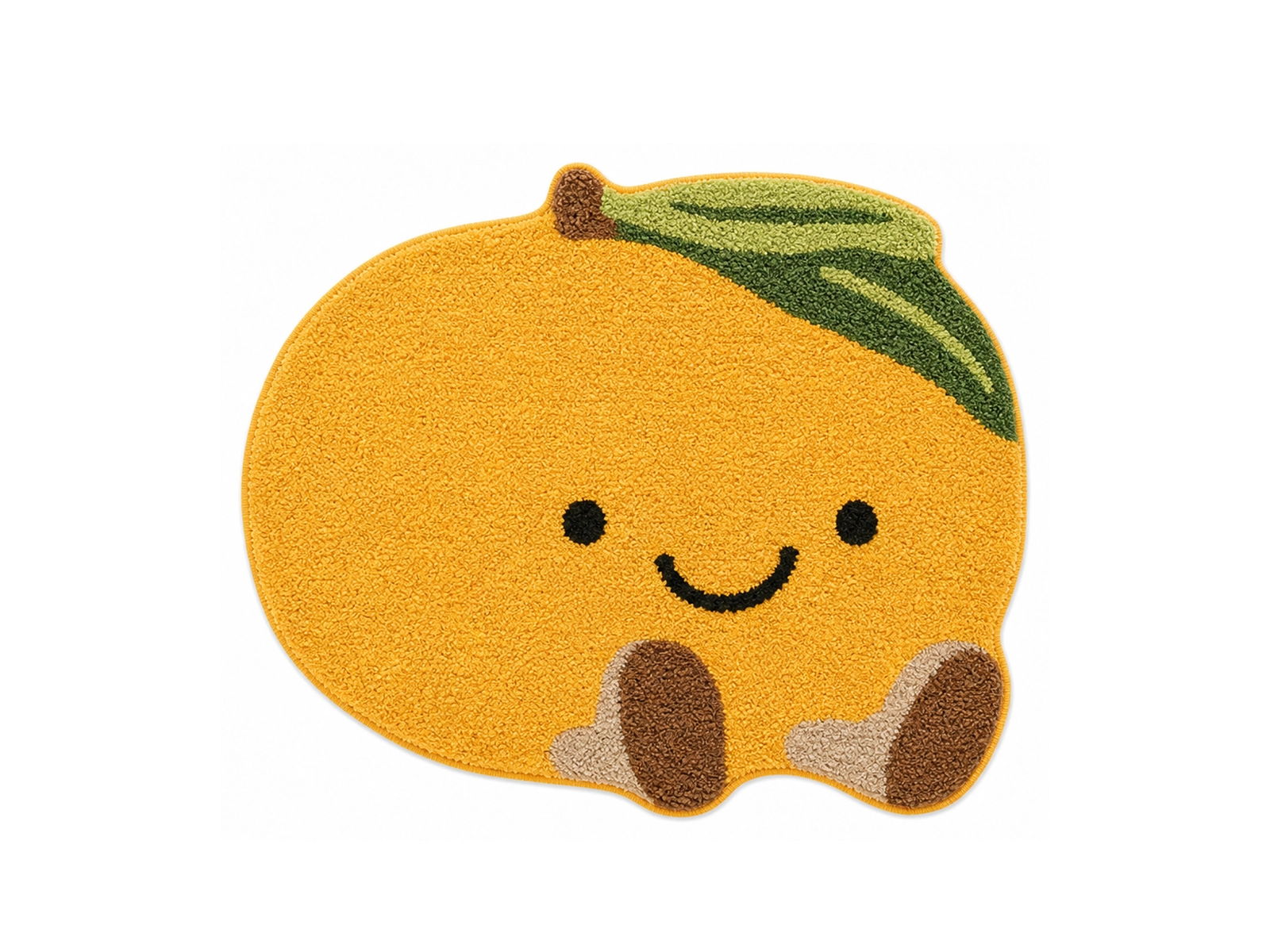 Citrus Buddies Flocked Rug