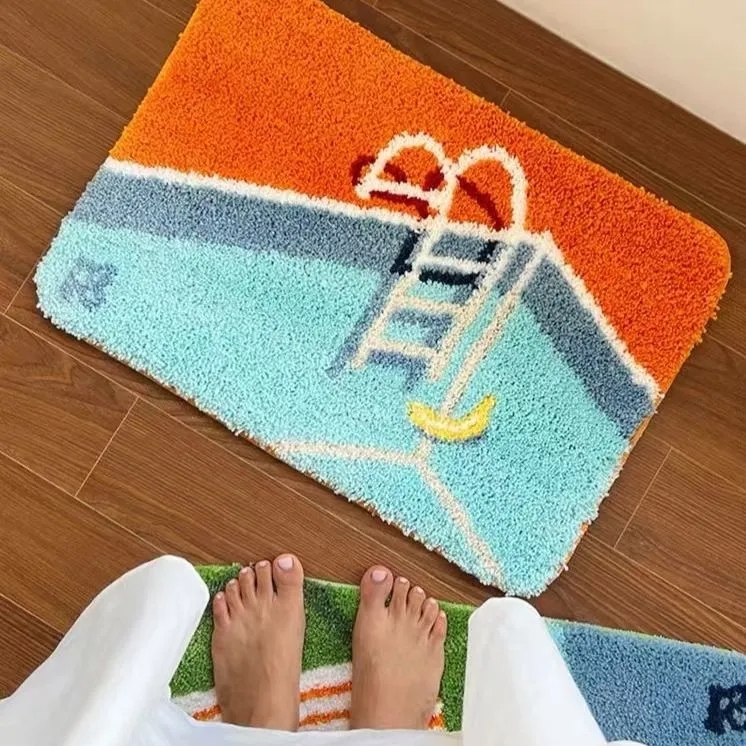 Pool Flocked Rug