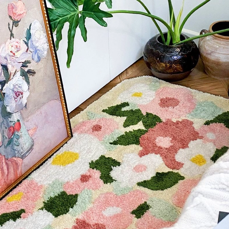 Blossom Flocked Rug