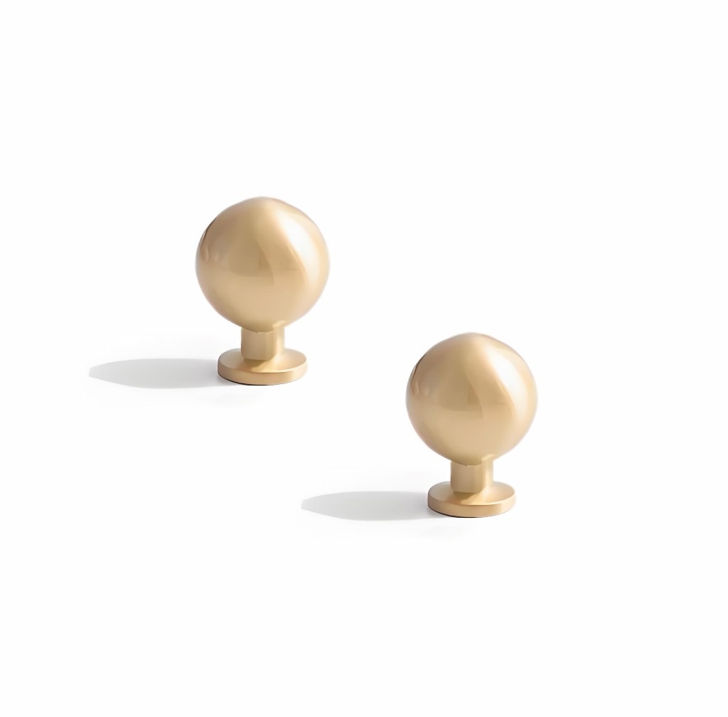 Spherical Cabinet Knob with Base