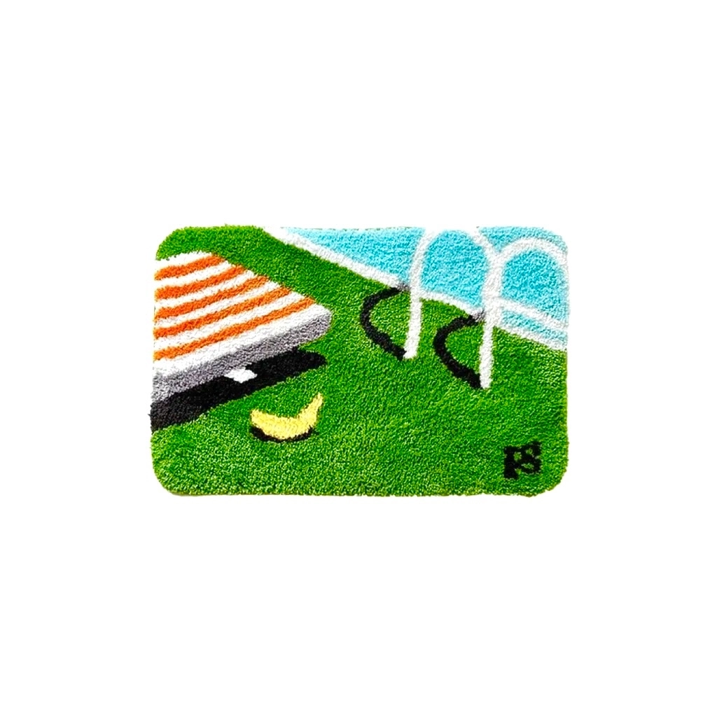 Beach Chair Flocked Rug