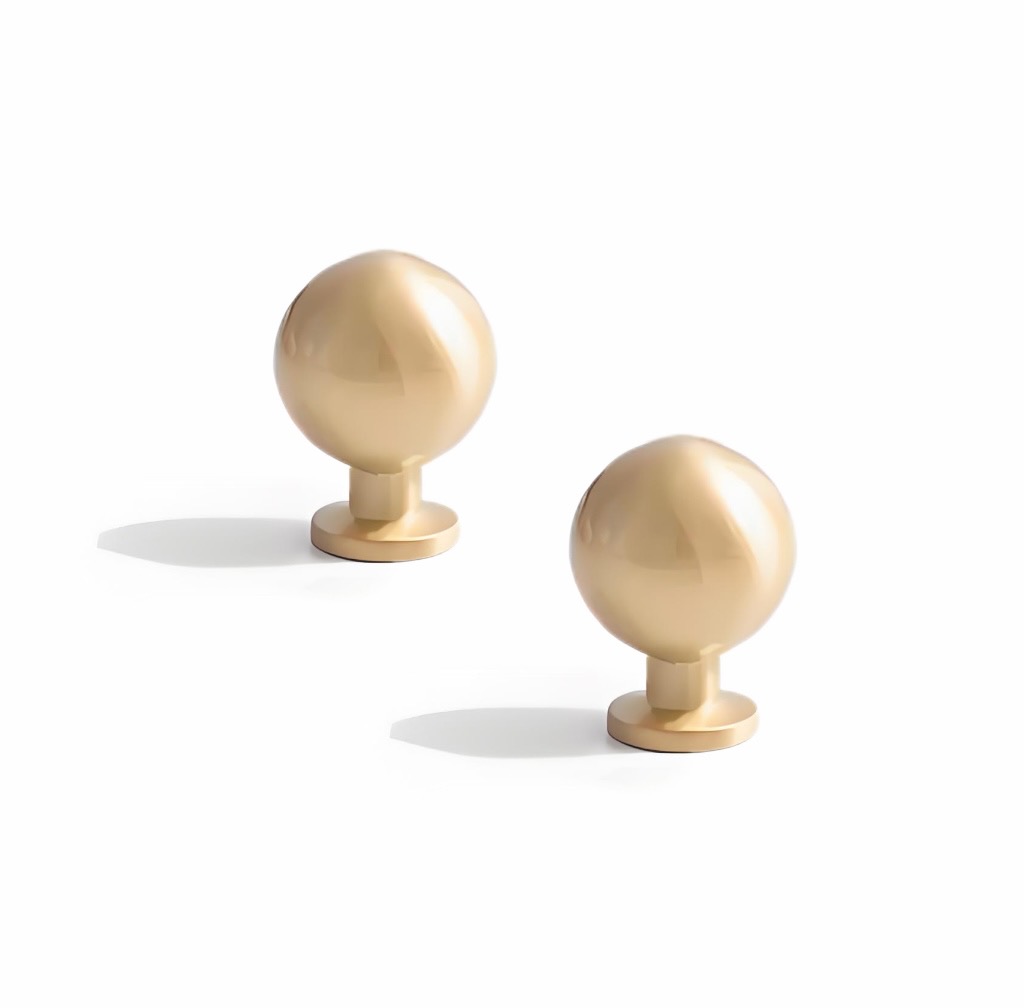 Spherical Cabinet Knob with Base