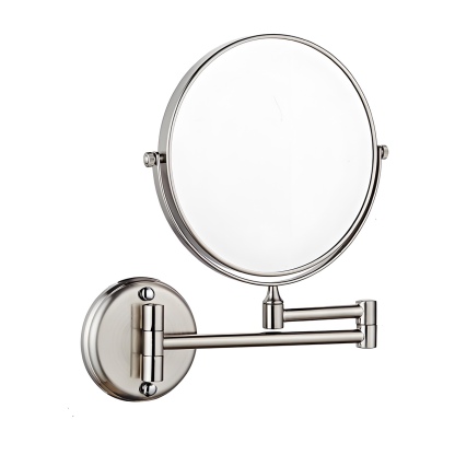 6 Inches Circular Base Wall Mounted Makeup Mirror