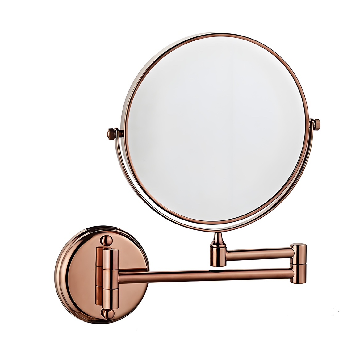 8 Inches Circular Base Wall Mounted Makeup Mirror