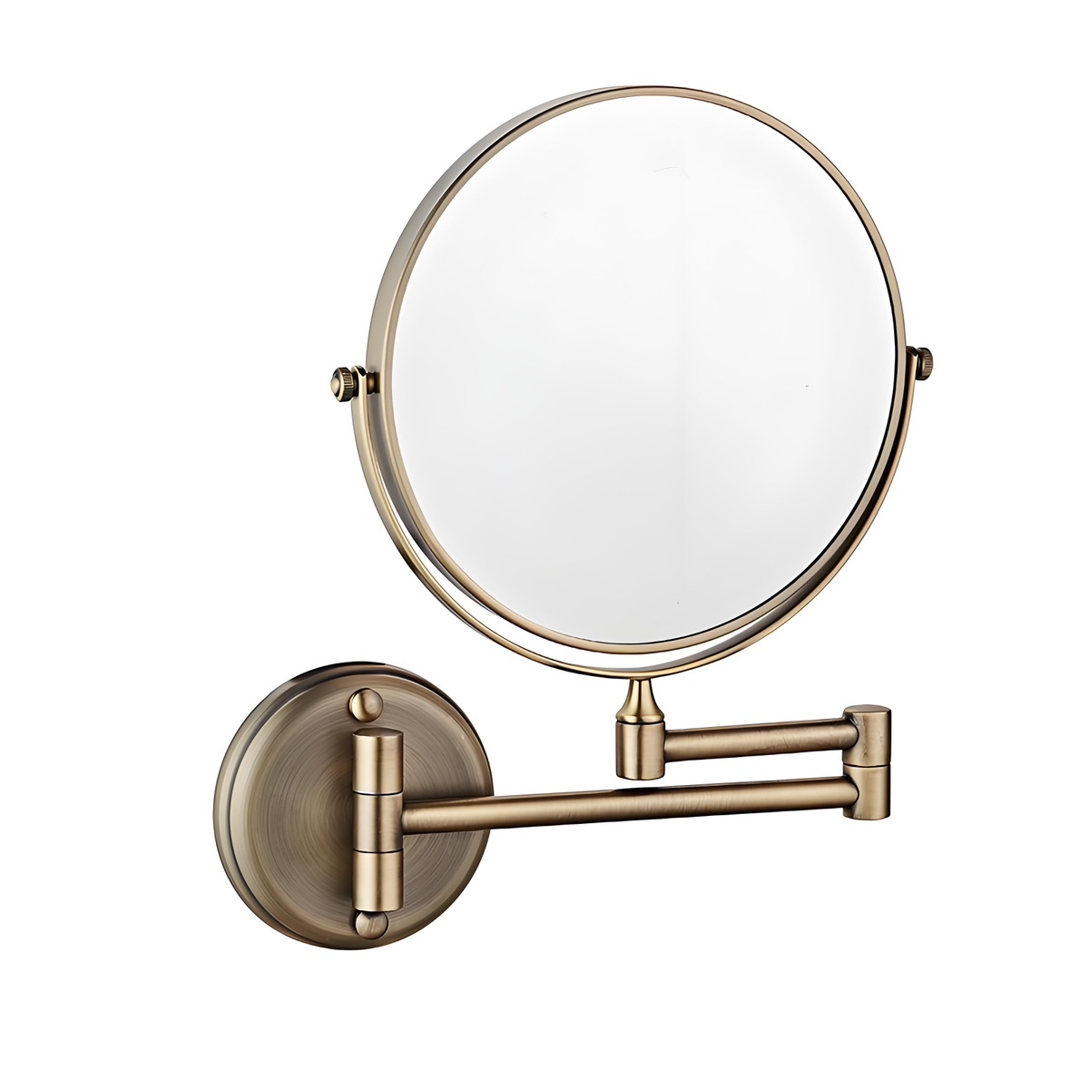 6 Inches Circular Base Wall Mounted Makeup Mirror