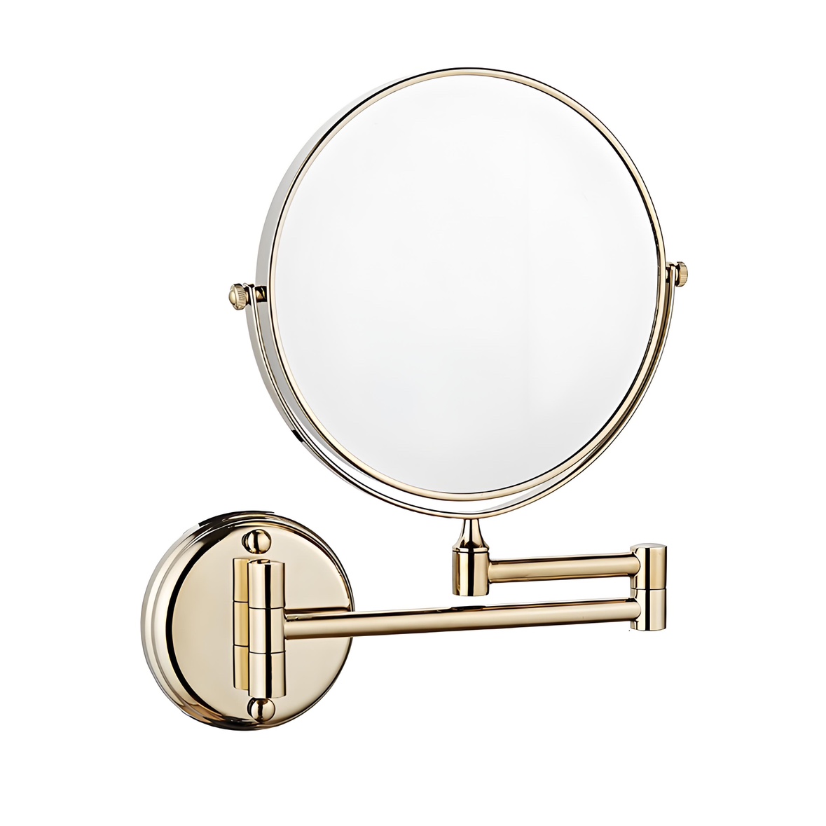 6 Inches Circular Base Wall Mounted Makeup Mirror