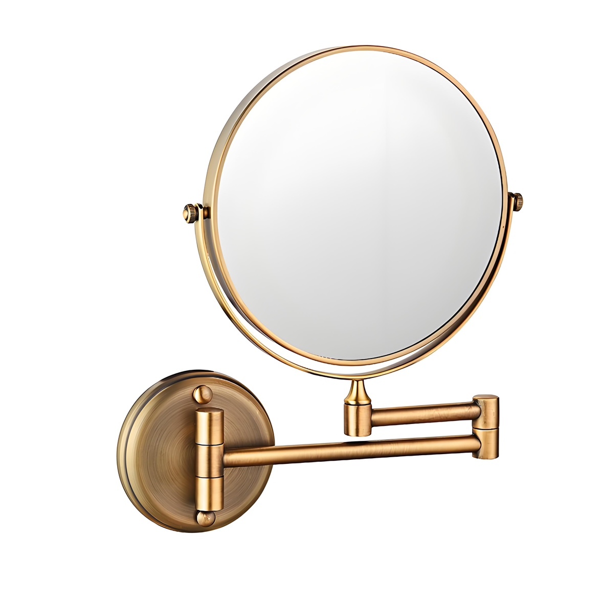 6 Inches Circular Base Wall Mounted Makeup Mirror