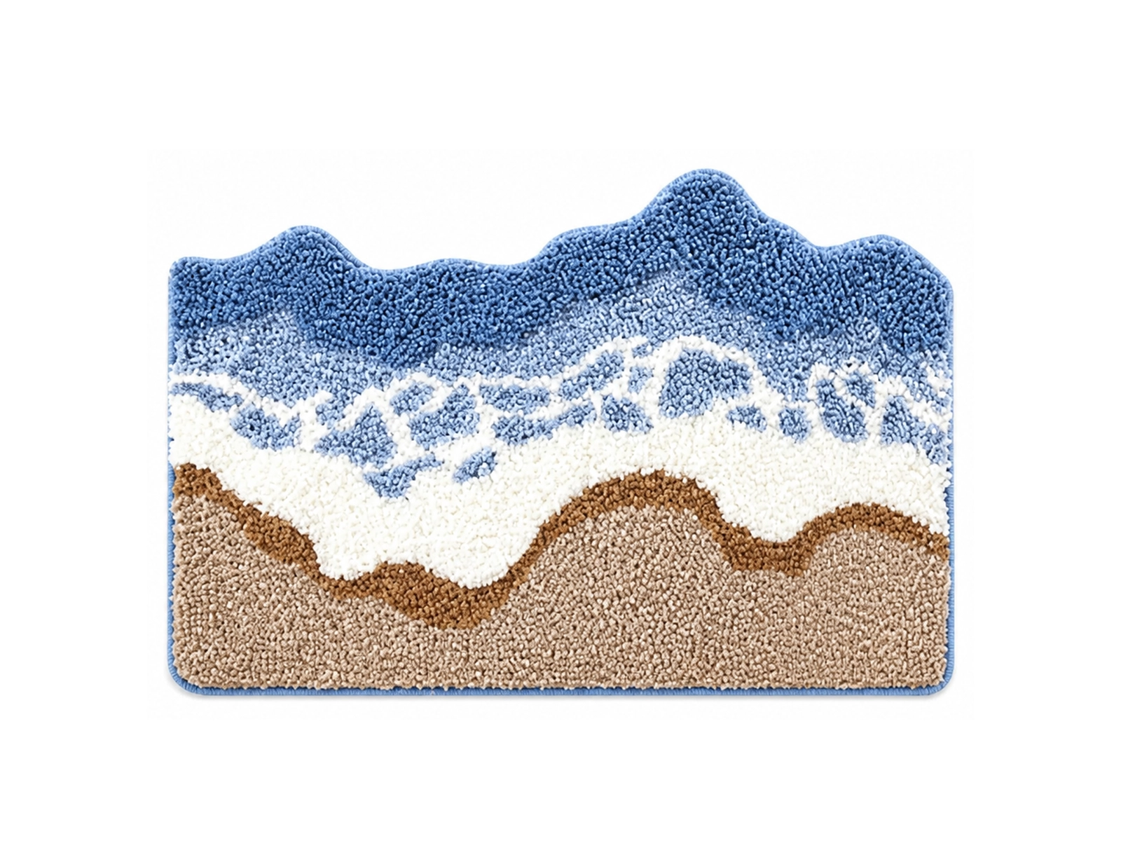 Ocean Breeze Flocked Rug