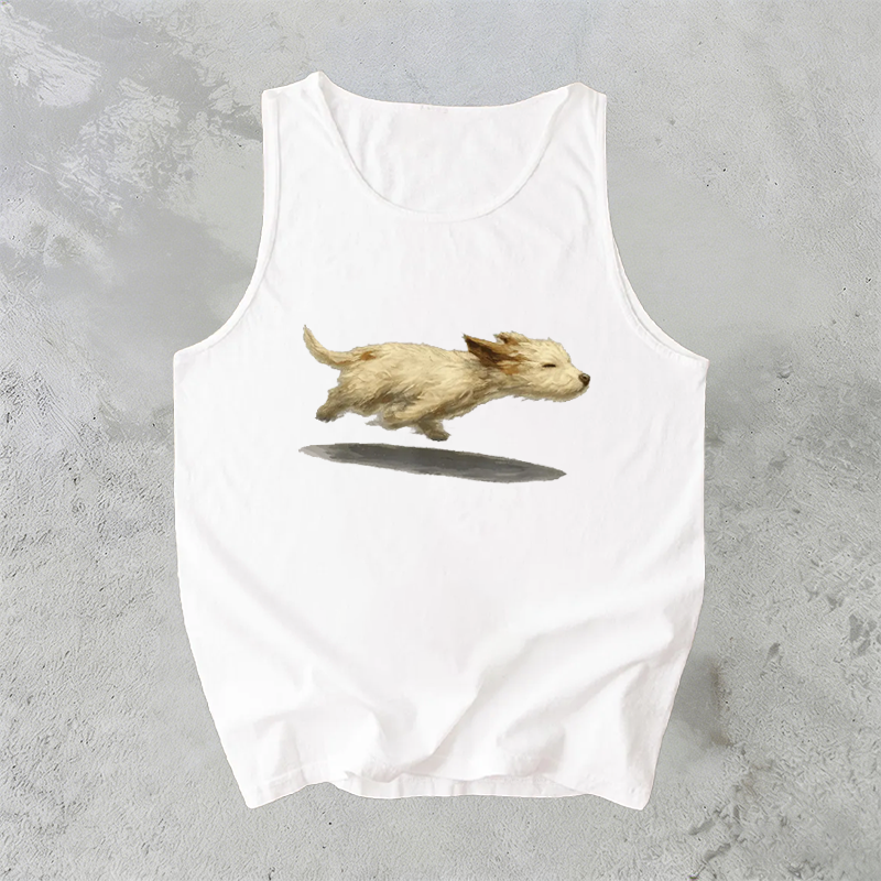 Cute Running Dog Tank