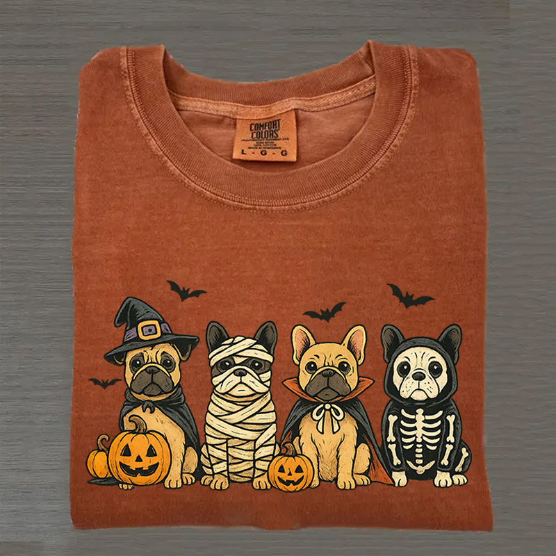 Comfort Colors Halloween French Bulldog T-shirt
